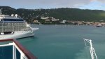 Crown Princess Leaving St. Thomas