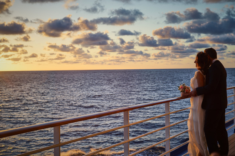 Cruise Ship Wedding Romantic View