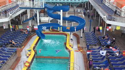 Pool Area On Carnival Elation