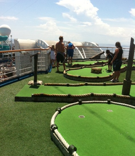 Mini Golf Course on Carnival Destiny