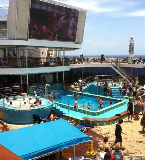 Pools and Hot tubs on Carnival Destiny