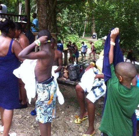 Leaving Dunn's River Falls