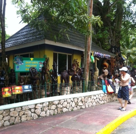 Vendors at Dunn's River Falls