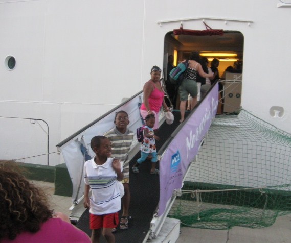 Boarding Norwegian Dawn in Nassau