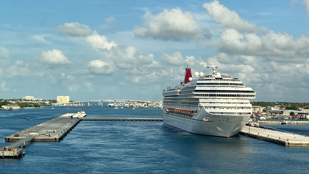 Ship Leaving Nassau Terminal