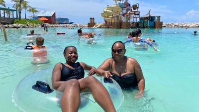 Enjoying Castaway Cay on Disney Dream Cruise