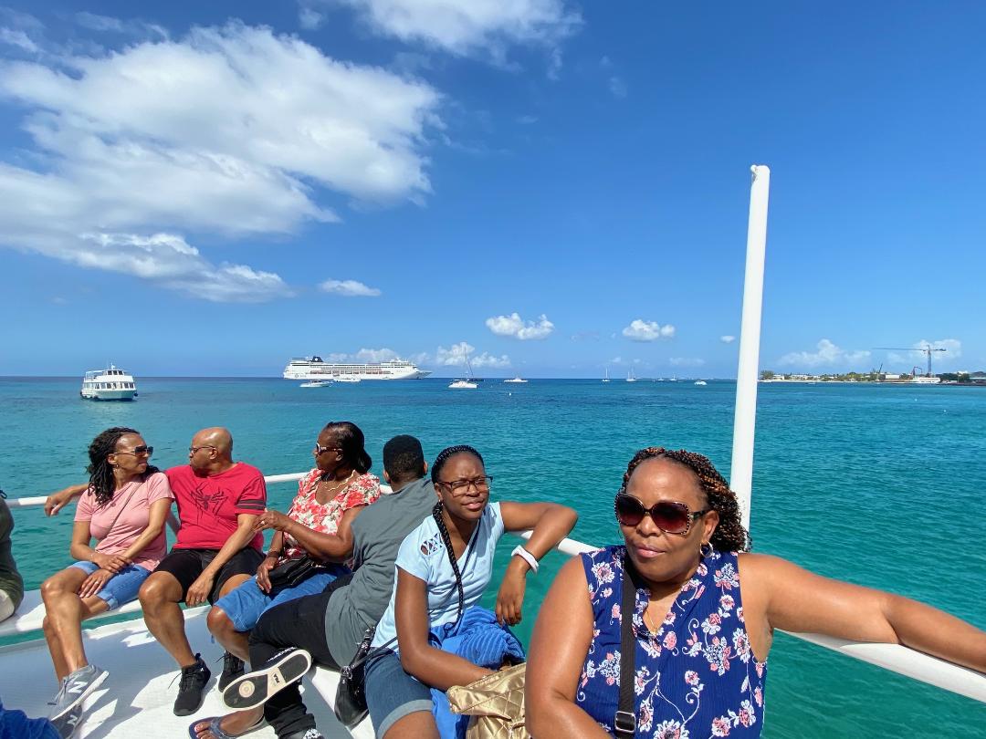 Going Ashore Grand Cayman.Caribbean Island Voyages